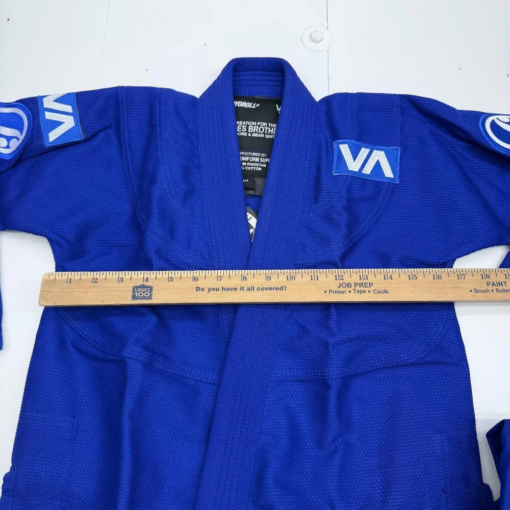 RVCA Shoyoroll BJJ Jiu Jitsu Gi Uniform Set Kids M1 Blue Jacket Pants Bag